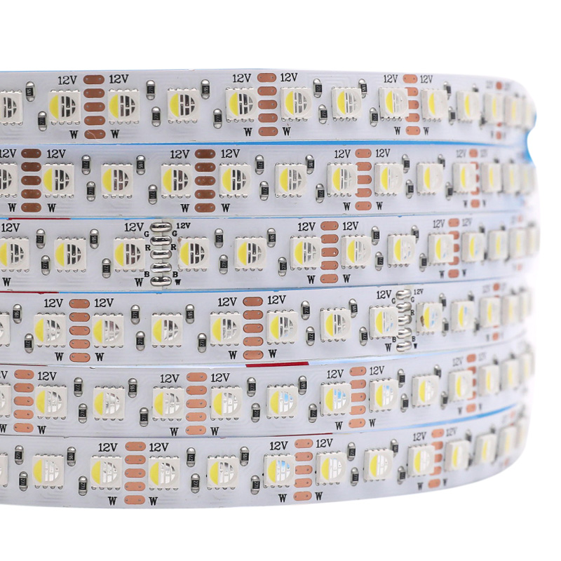 12V 4-In-1 RGBW LED Tape Light 108 LEDs Per Meter